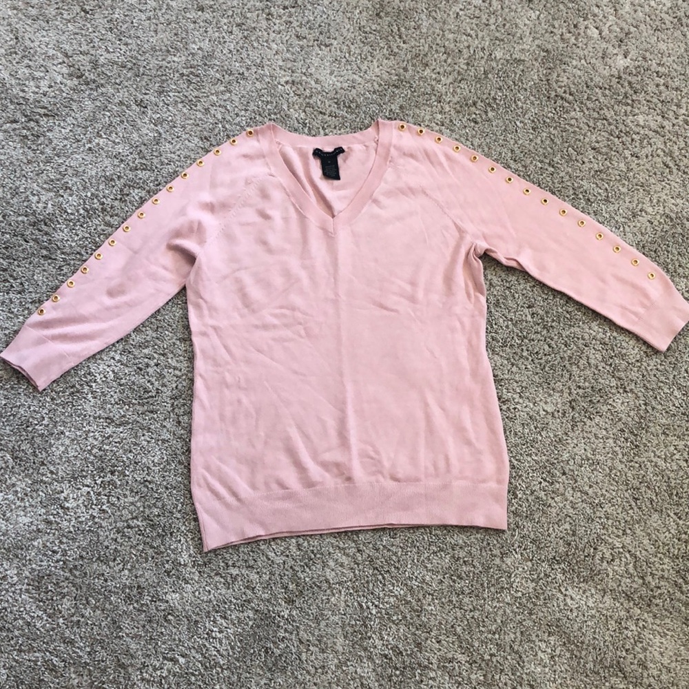 EUC Beautiful Blush Pink v neck sweater